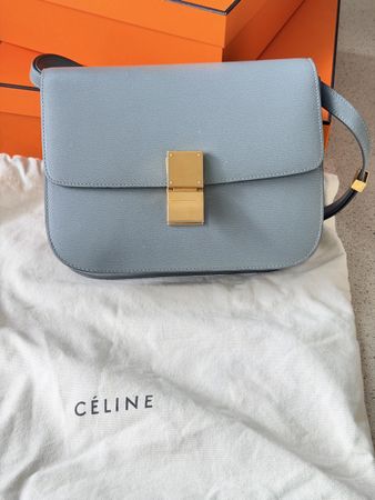 Celine classic box bag, in the color Storm