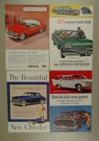 CHRYSLER, 4 REKLAMESEITEN AUS ALTEN ZEITSCHRIFTEN