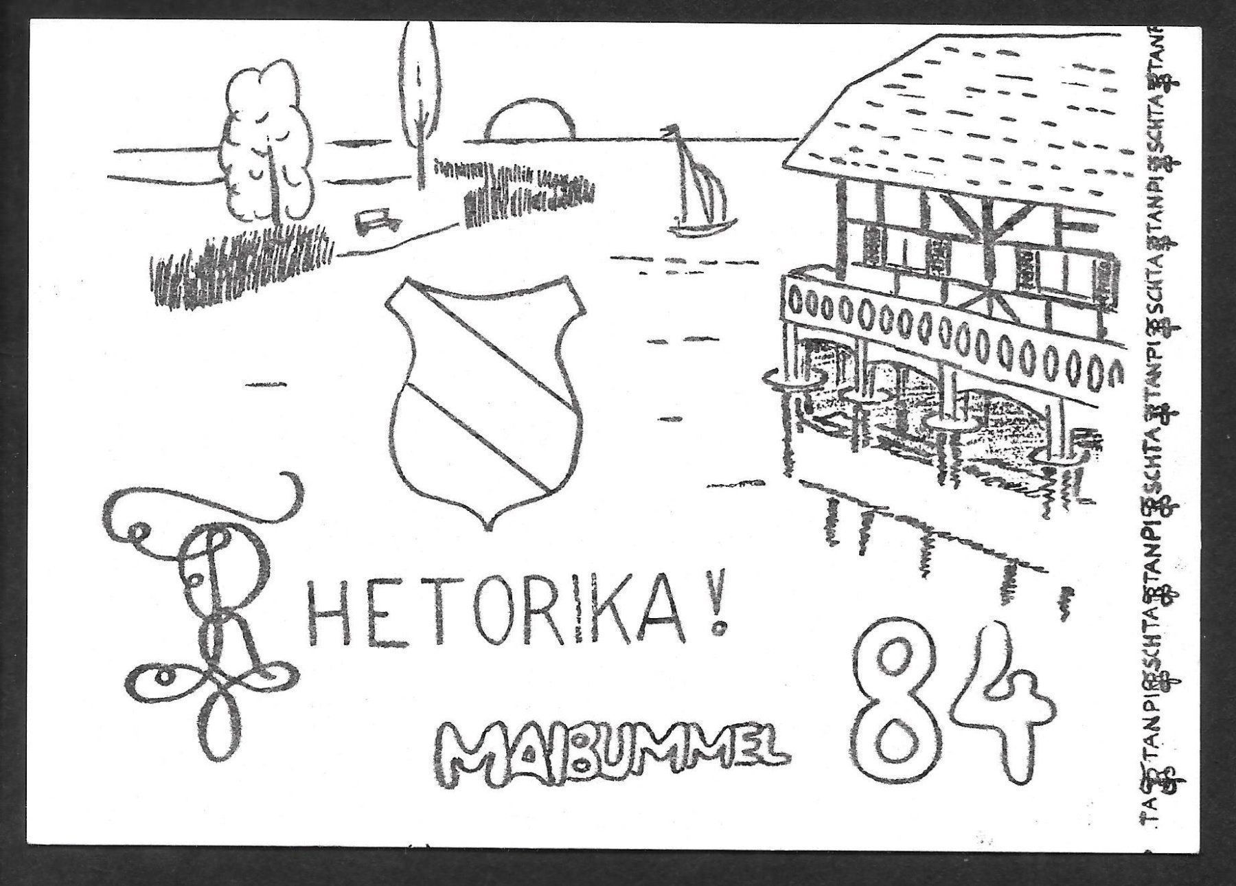 Cartoline postali: Studentenverbindung Hetorika Maibummel 1984 – Usato da Olten venduto da clotaldi