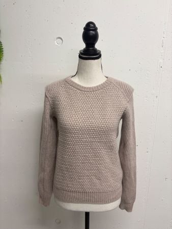 Boss Pullover Wolle beige Gr. S taupe beige Strickpullover