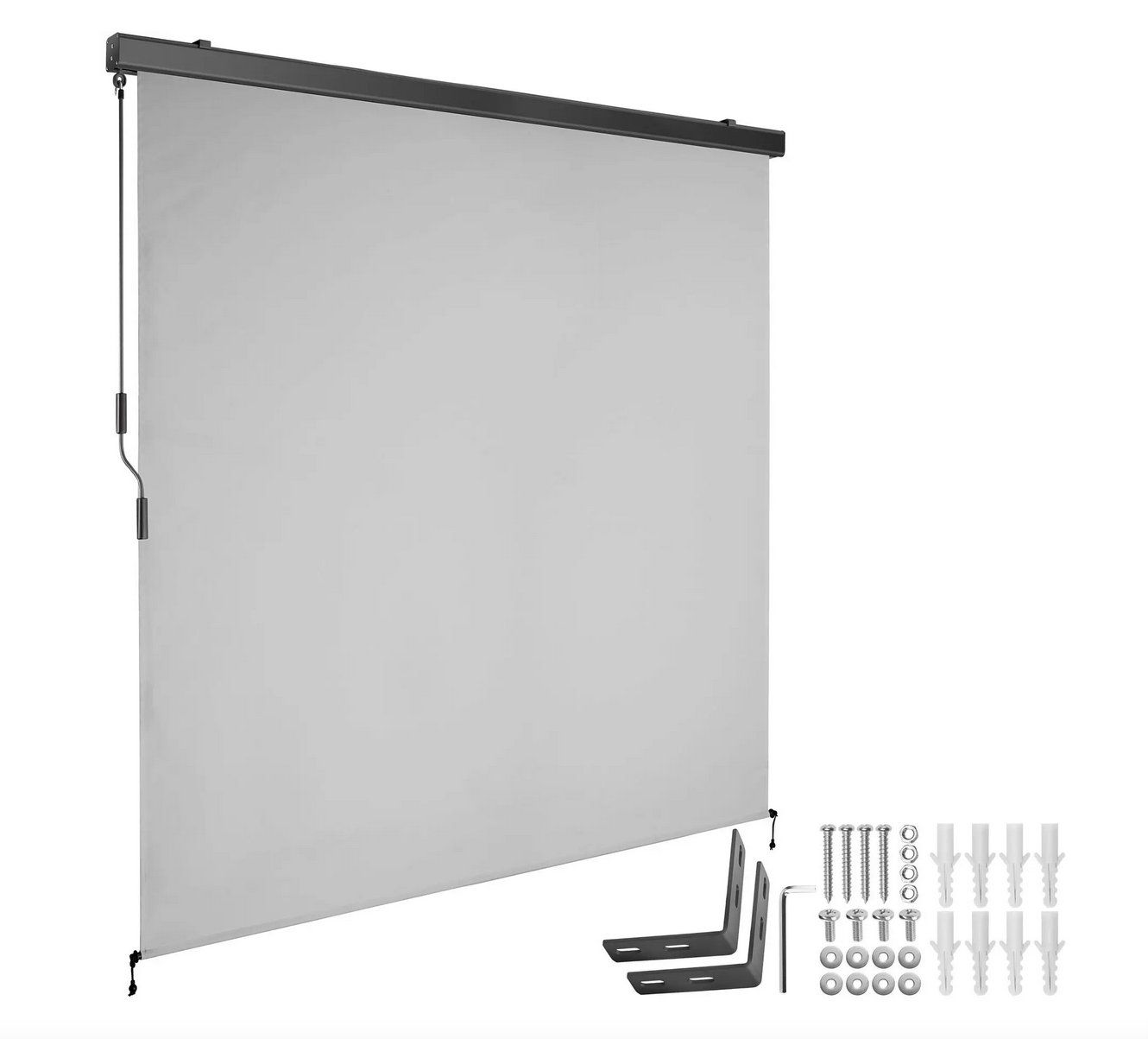 Markisen: Senkrechtmarkise Eloise hellgrau 180 x 250 cm – Neu (gemäss Beschreibung) aus Steinhausen von Retourenprofis 1
