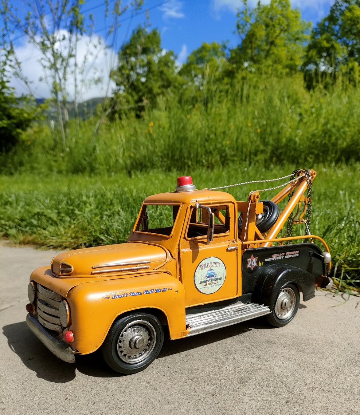 Kit di modellismo & Modellini statici: Unfall-Bergungstruck aus Blech – Nuovo (secondo la descrizione) da Langendorf venduto da Blechfahrzeuge 4