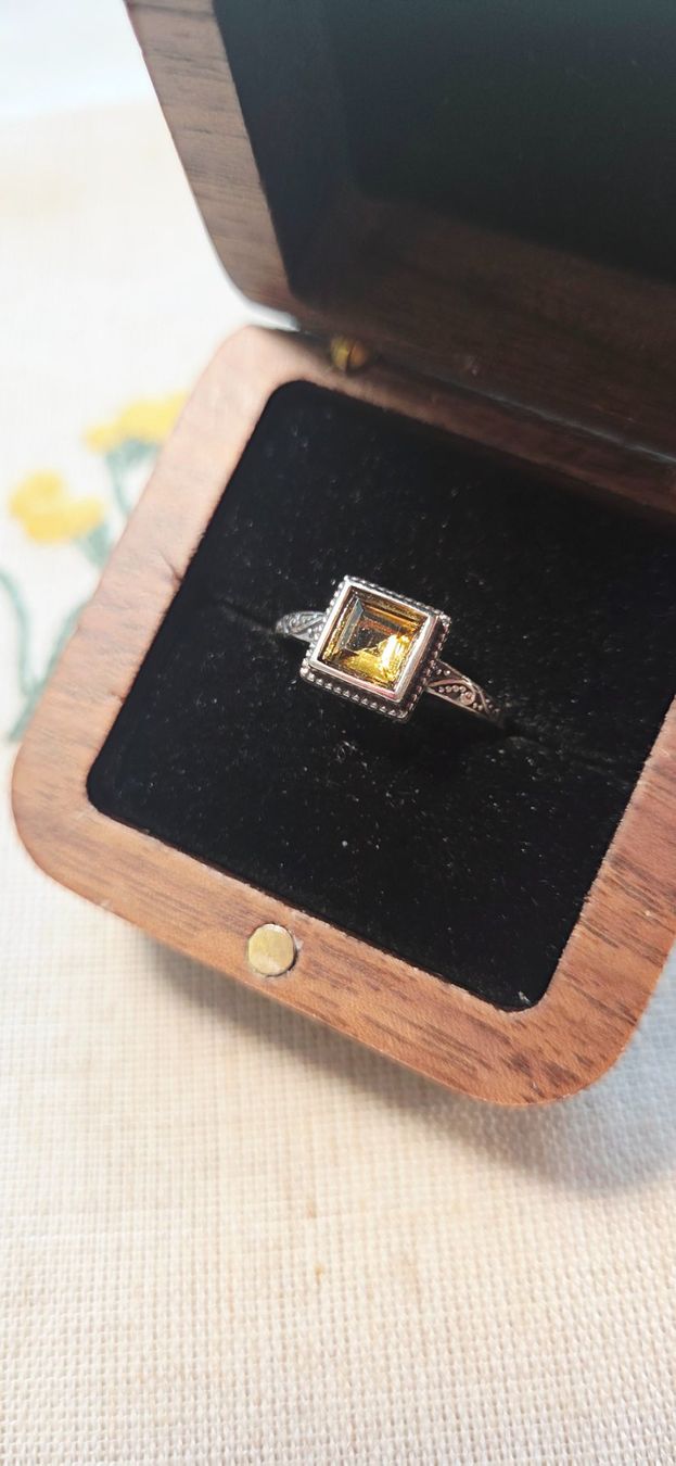 Anelli: NEW - S925 Citrine Ring (Adjustable) – Nuovo (secondo la descrizione) da Zürich venduto da cin_wcf6 2