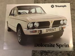 Triumph Dolomite Sprint Verkaufsprospekt 16 S. Juli 1978