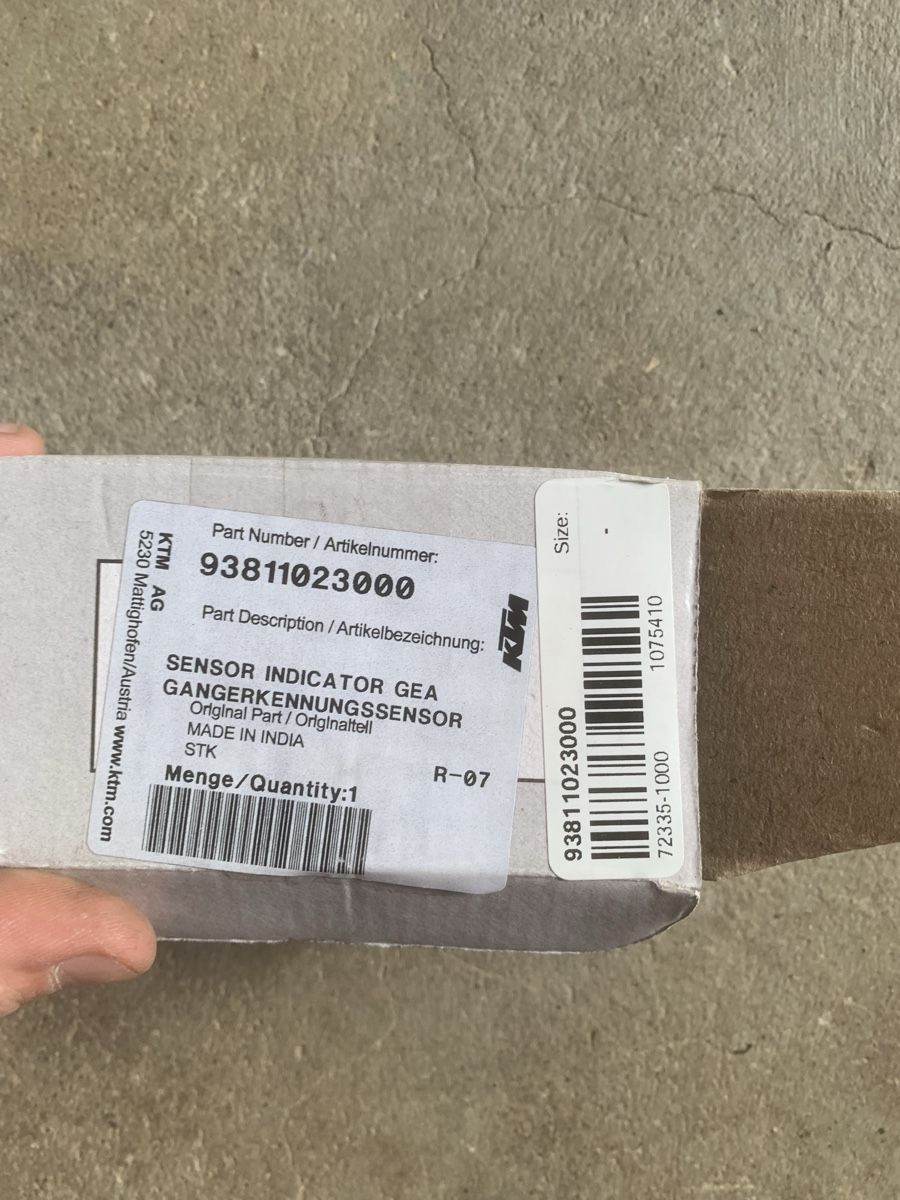 KTM Tutti i ricambio per moto: KTM  Gangerkennungssensor 93811023000 – Usato da Weesen venduto da XXDampfmaschine