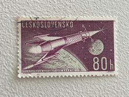 Cosmo und Space Theme Briefmarke