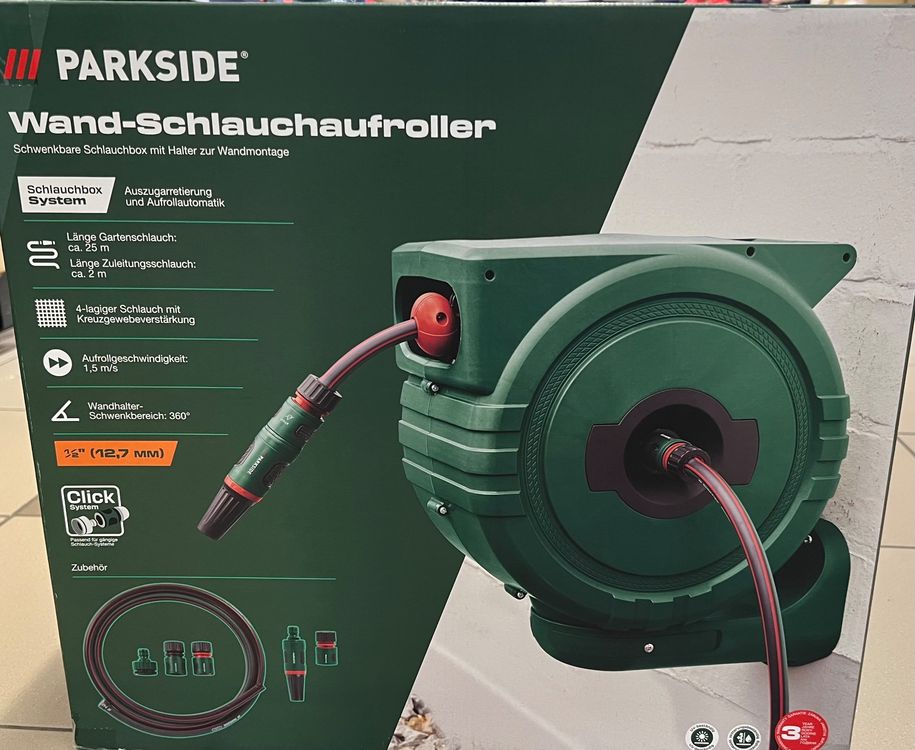 PARKSIDE WandSchlauchaufroller, 25 m Kaufen auf Ricardo