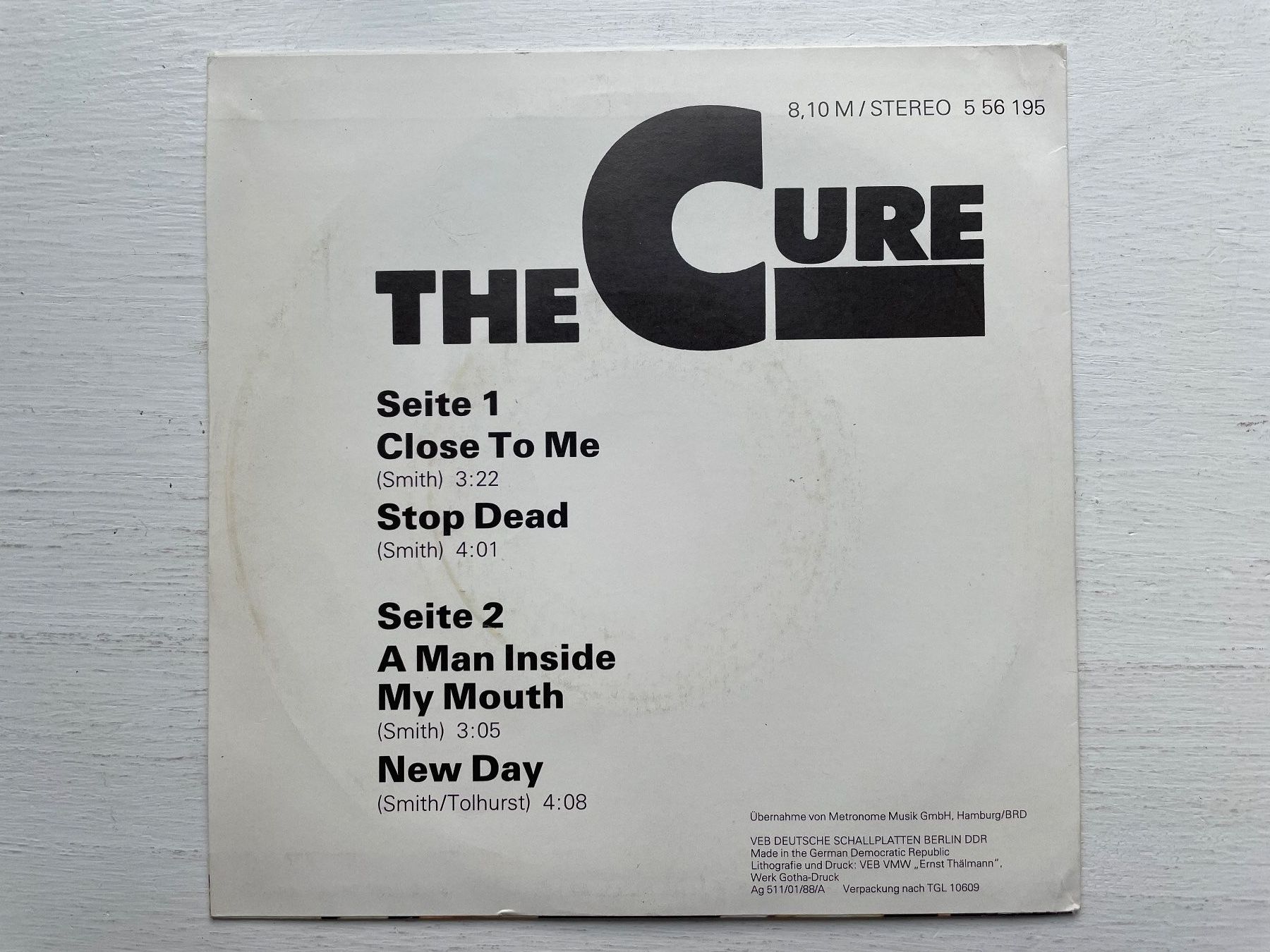 Schallplatten: The Cure - Amiga Quartett - 7" Single, 1988 – Gebraucht aus Zürich von Andy_t71 1