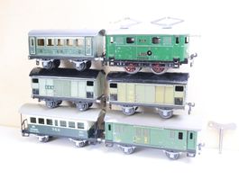 BUCO E-Lok + 5 x SBB Personenwagen/Güter - Spur 0 - Uhrwerk