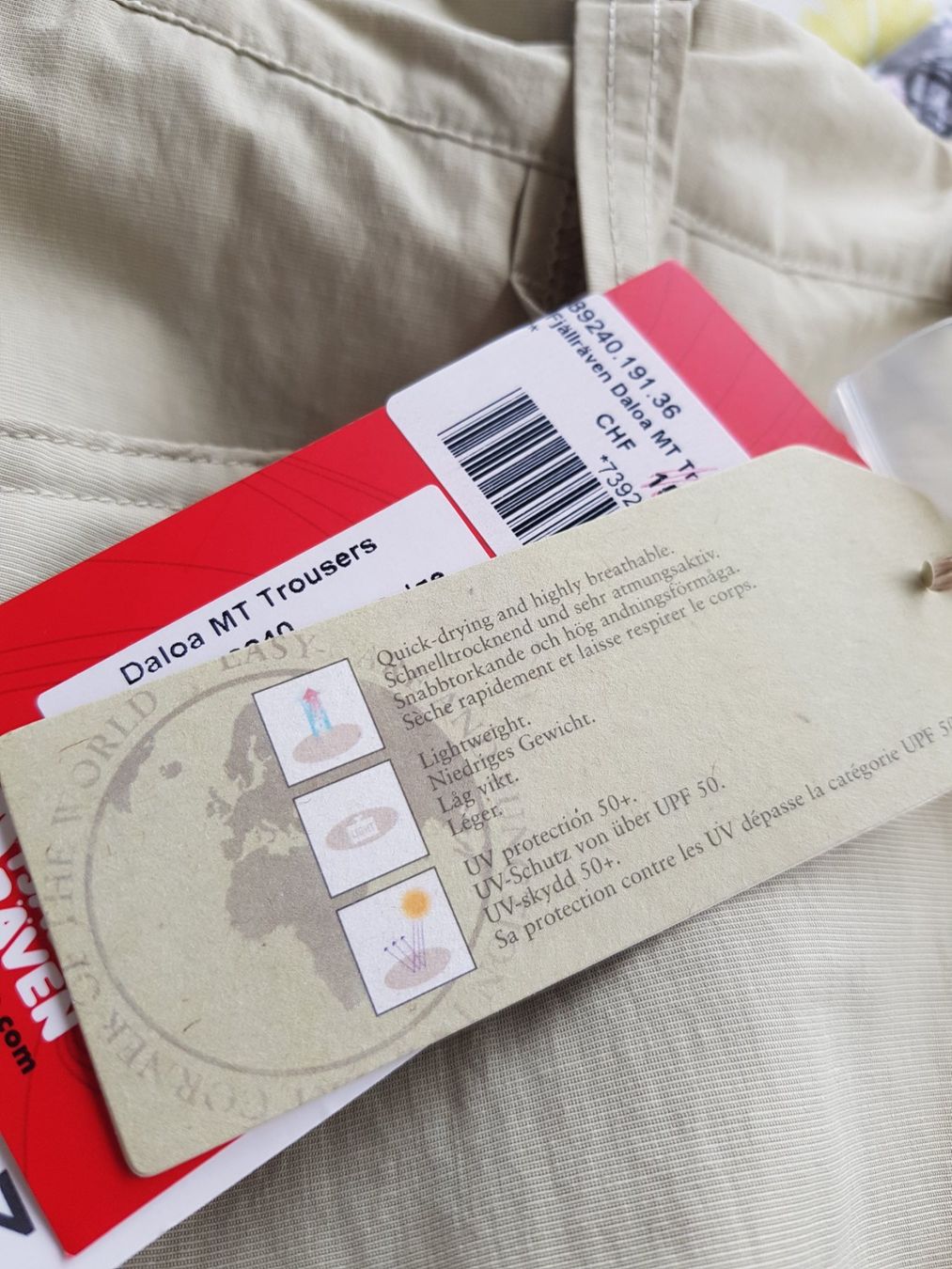 Fjällräven Pantaloni: Fjällräven Hose "Daloa" Gr.36 beige NEU – Nuovo (secondo la descrizione) da Merligen venduto da muss_haben 4