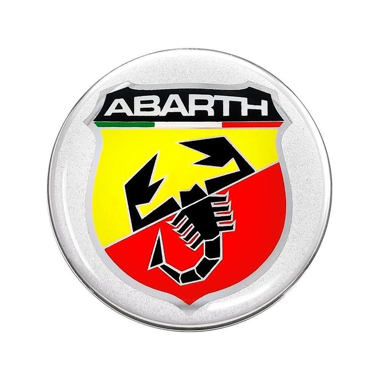 Abarth 3D Nabendeckel Aufkleber 75mm Wappe (Art. 21534)