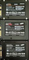 3×Samsung SSDs 860,850EVO&850PRO 512GB –&500GB Top Zustand!