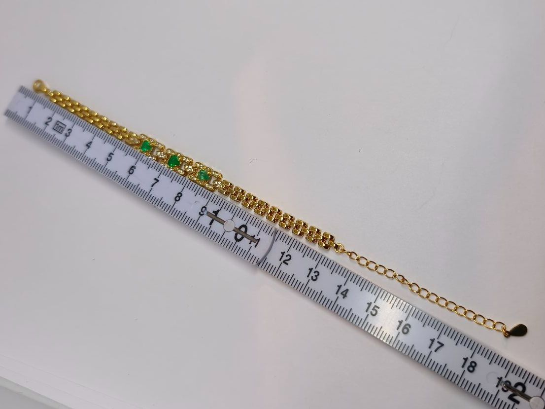 Armbänder & -reifen: Natur Smaragd Armband, Silber 925 – Neu (gemäss Beschreibung) aus St. Gallen von GIULESGG 7
