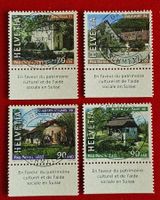 PRO PATRIA SATZ MÜHLEN 276 -279 VOLLSTEMPEL GRENCHEN 2002 ET