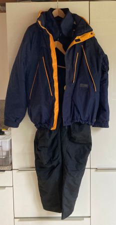 NRG Skianzug Herren 2-Teiler dunkelblau u schwarze Hose Gr L