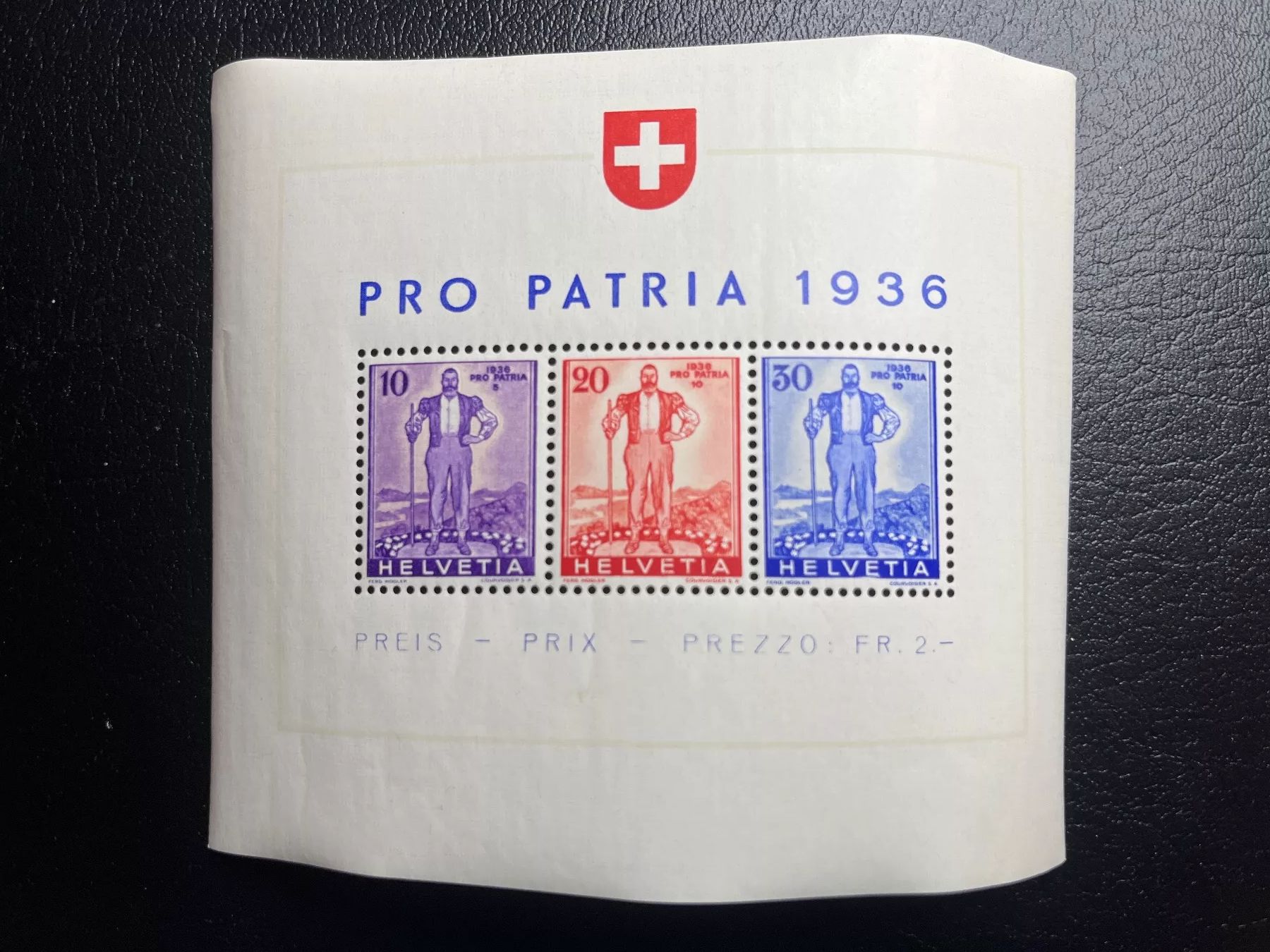 Tutti i francobolli: 1936 Nr. W8 postfrisch SBK 140.- – Usato da Dagmersellen venduto da wyss1982