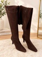Cuissardes femme Salvatore Ferragamo daim 39