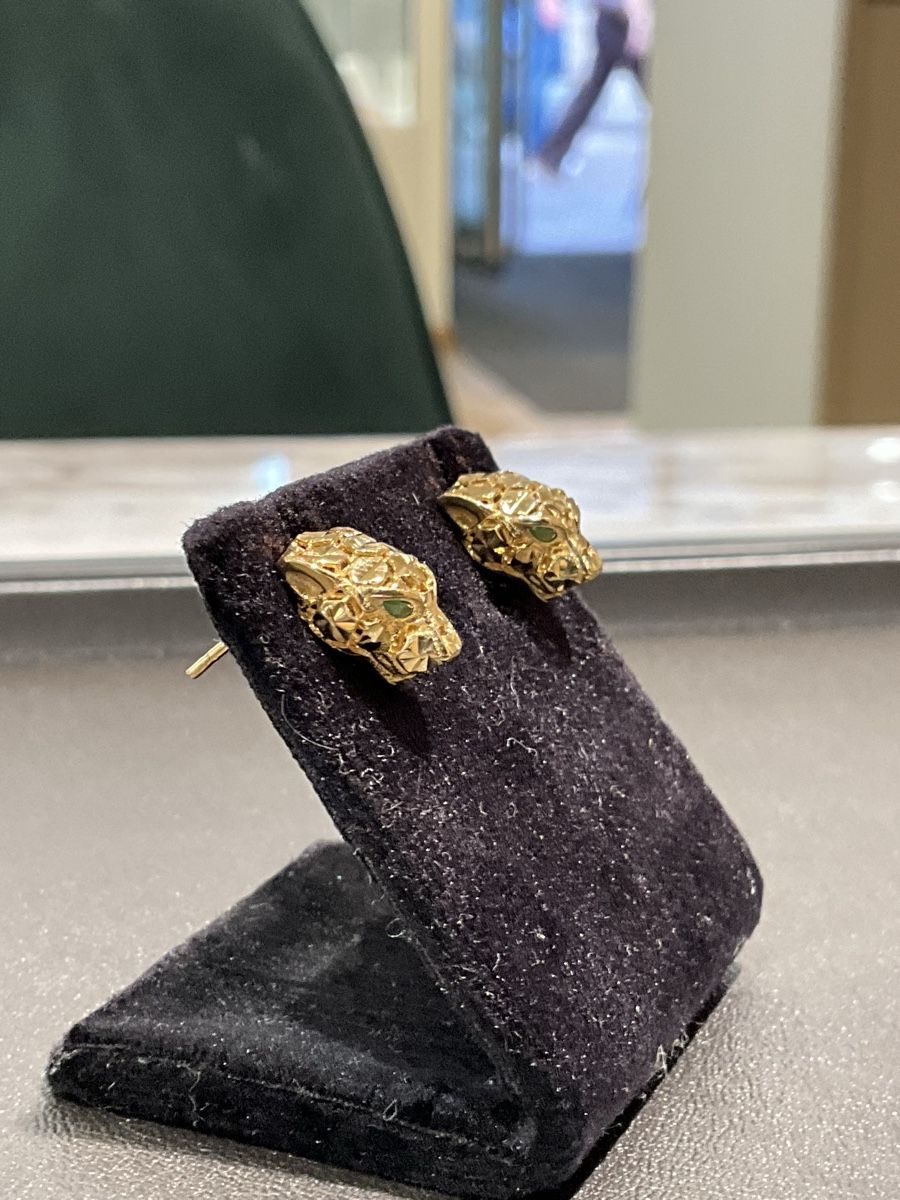 Ohrringe & -stecker: 18k Gold Panther Ohrstecker – Gebraucht aus Schaffhausen von glamour-shop 6