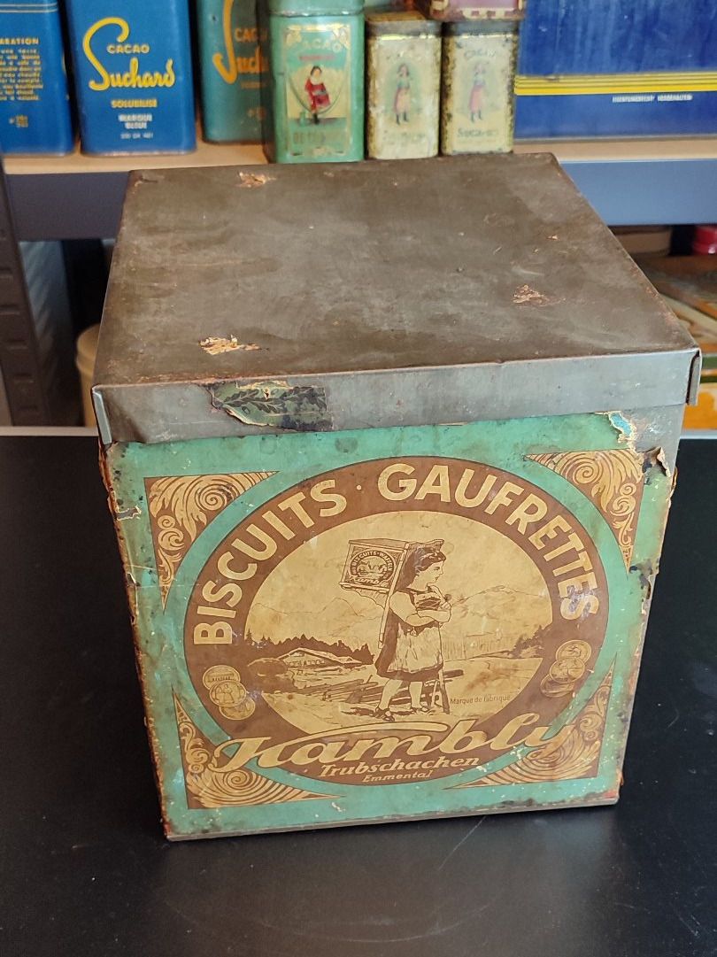 Barattoli: Wunderschöne alte Blechdose Kambly Trubschachen – Usato da Gelterkinden venduto da MYSTOREFORYOU4460