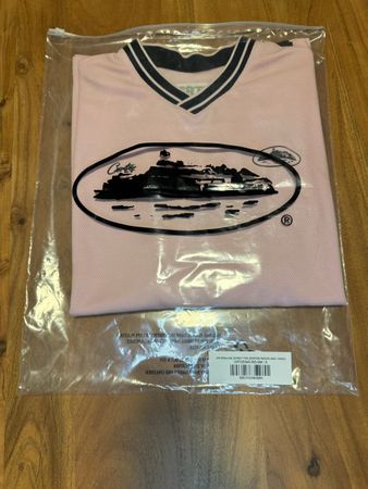 Corteiz pink & black collecteur jersey