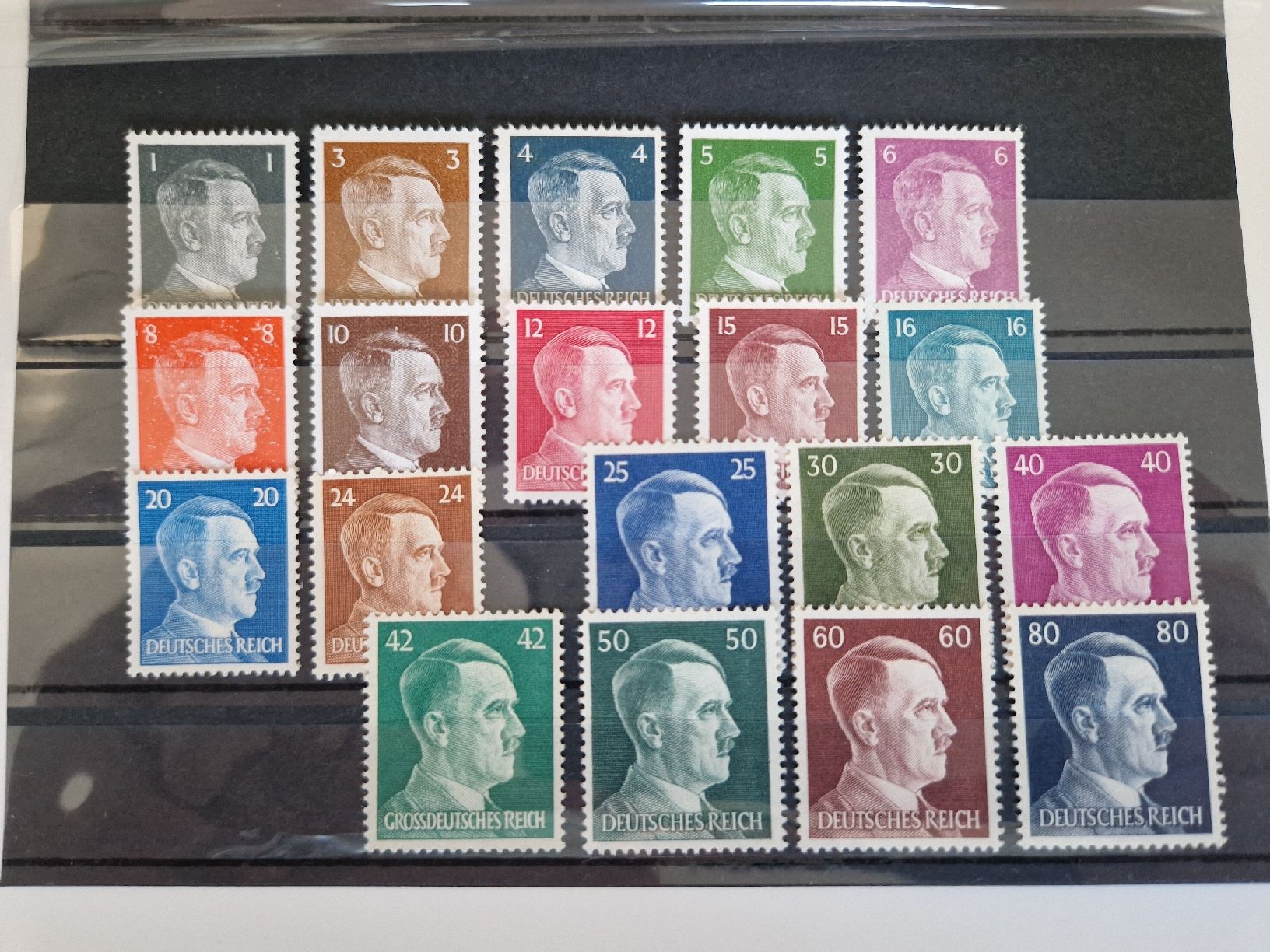 Tutti i francobolli: Deutsches Reich Briefmarken Adolf Hitler Set postfrisch – Nuovo (secondo la descrizione) da St. Gallen venduto da Enrico_SG
