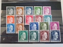 Deutsches Reich Briefmarken Adolf Hitler Set postfrisch