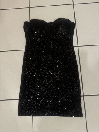 Vestito nero elegante con paillettes - taglia 40