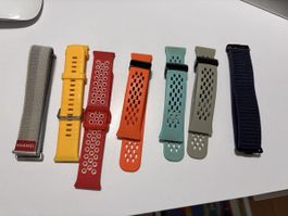 Uhrenarmbänder für Huawei Watch 4, 7 Stück diverse Farben