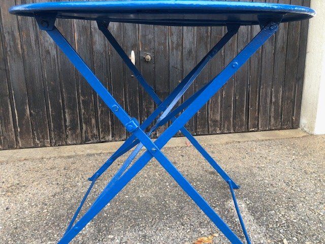 Tavoli: Ancienne table en fer 80 cm – Usato da Chézard St Martin venduto da schmitt 3