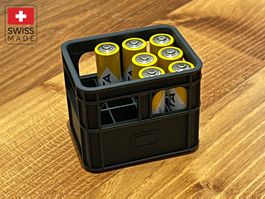 Batterie Box Bierkasten [AA] | stapelbar | 3D Druck