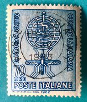 Briefmarken aus  Italien Kampf gegen Malaria gestempelt