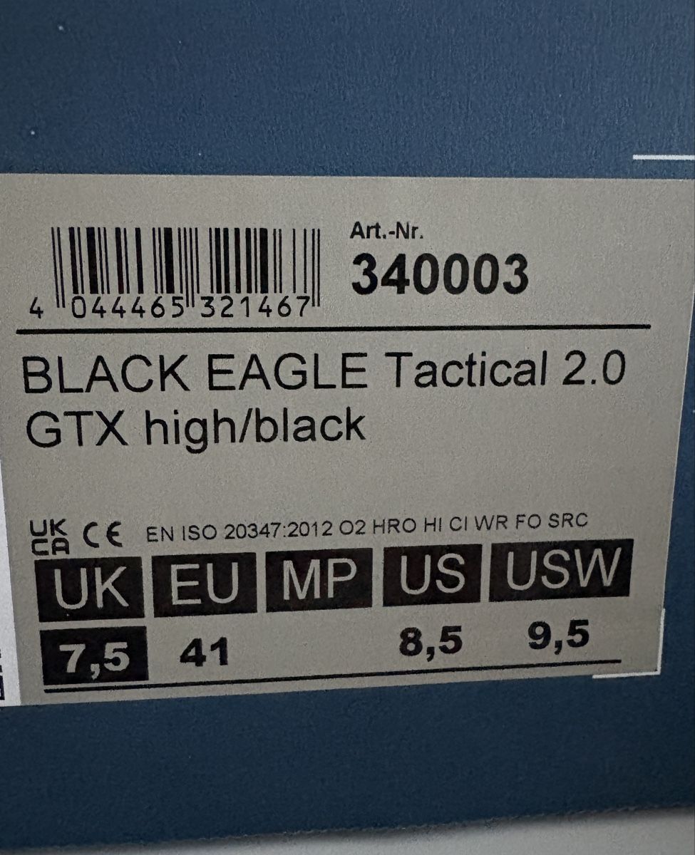 Haix Herrenschuhe: Einsatzschuhe HAIX Black Eagle 2.0 Tactical – Neu und originalverpackt aus Kastanienbaum von MAFNIWA 4