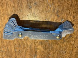 Gewindeschablone metrisch / Zoll 55° / 60° NEU