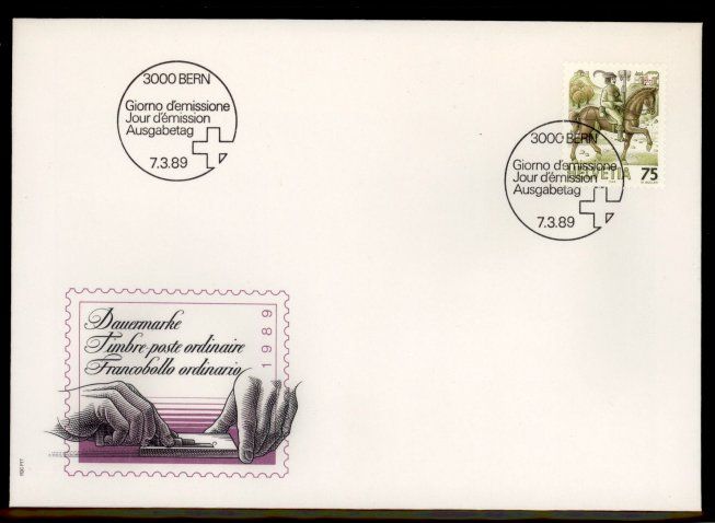 Tutti i francobolli: 1989, FDC, Postbeförderung (Nr. 740) – Usato da Willisau venduto da Vollstempel