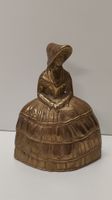 Vintage Tischglocke Dame, Messing (W)
