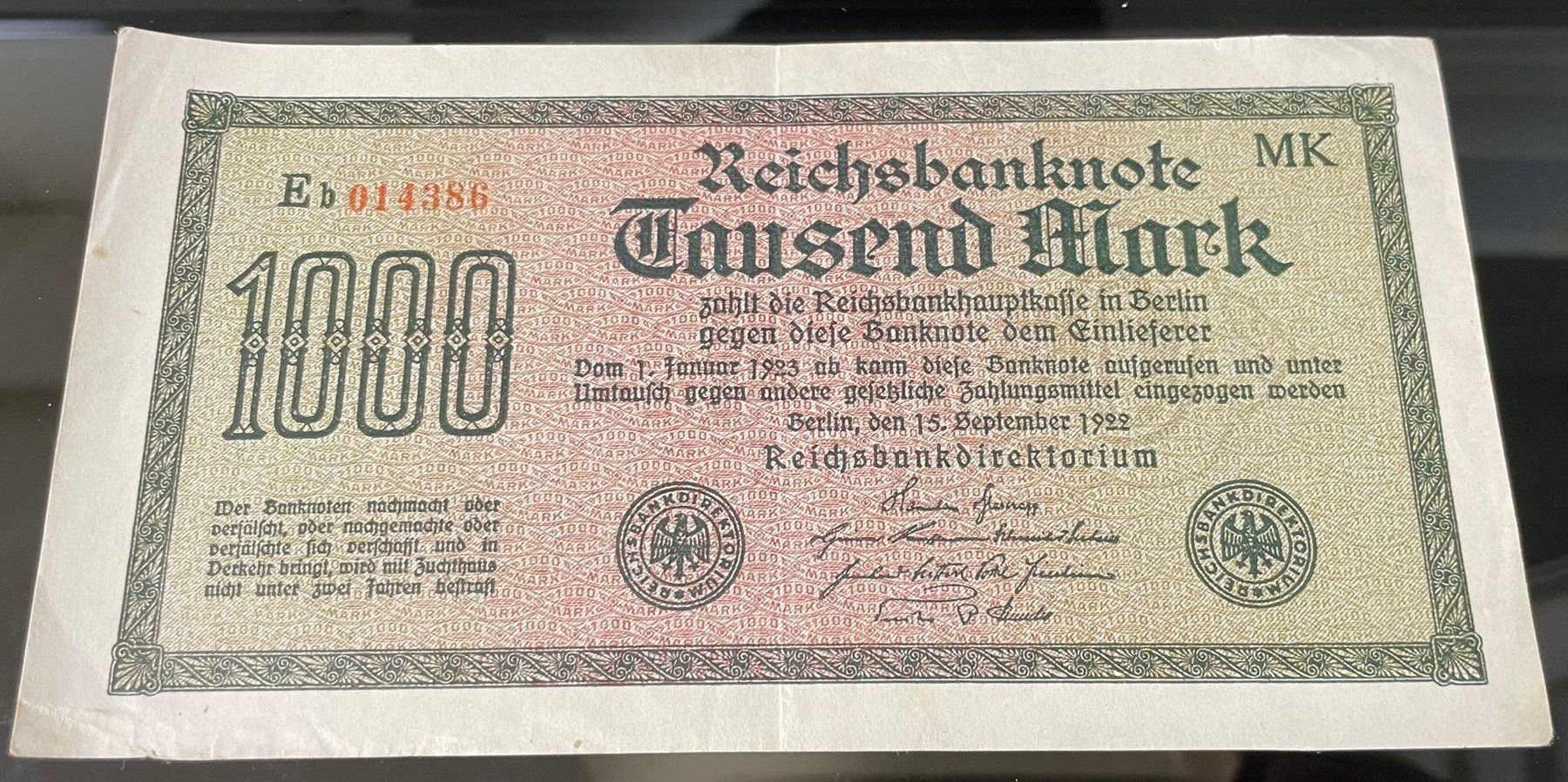 Banknoten: Reichsbanknoten – Gebraucht aus Luzern von predator11 2