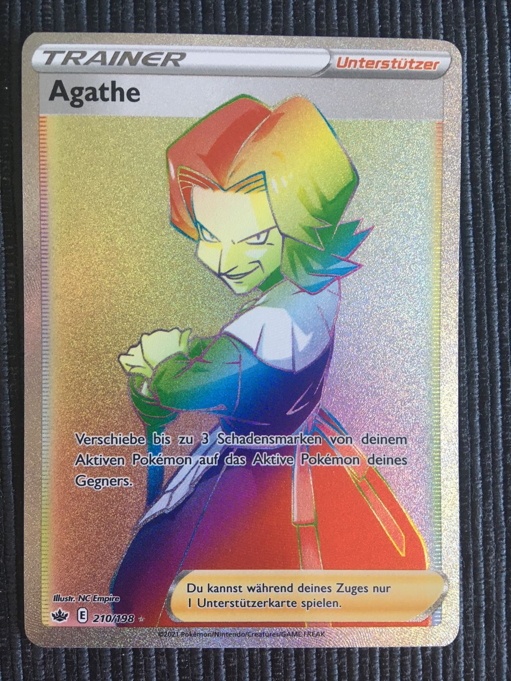 Pokémon Carte collezionabili: Pokemon Agathe Rainbow Chilling Reign DE Mint – Nuovo (secondo la descrizione) da Wabern venduto da Collectfun