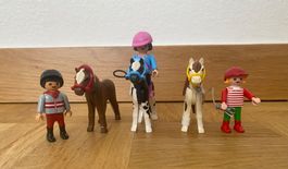 Playmobil Reiter Set mit drei Ponys