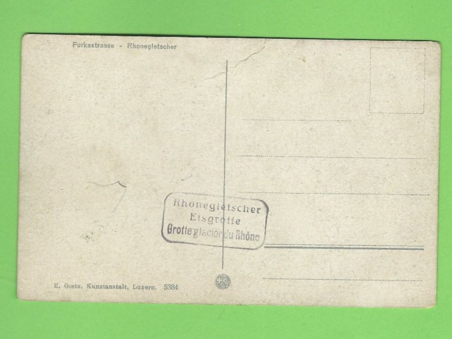Cartoline postali: Furkastrasse - Rhonegletscher – Usato da Zürich venduto da t24_de 1