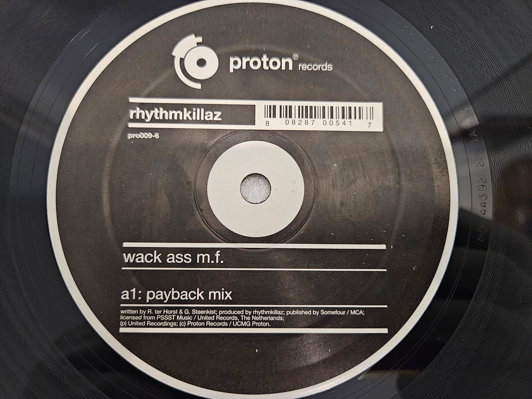 Schallplatten: Rhythmkillaz – Wack Ass M.F. (Techno, Tribal) – Gebraucht aus Uster von Vinyl-Leidenschaft 3