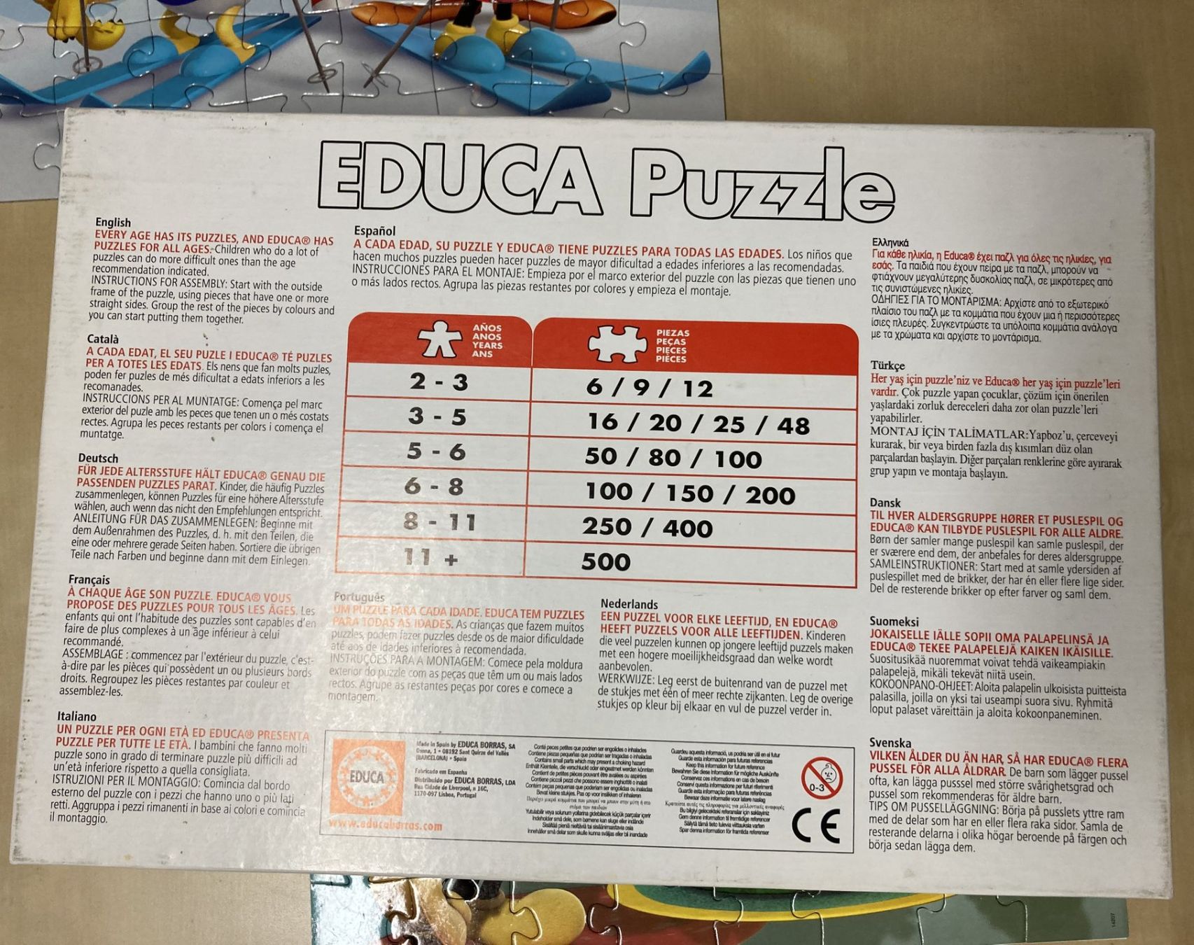 Disney Puzzle: PUZZLE Disney 48teilig (2x) – Usato da Reinach BL venduto da Loma8 5