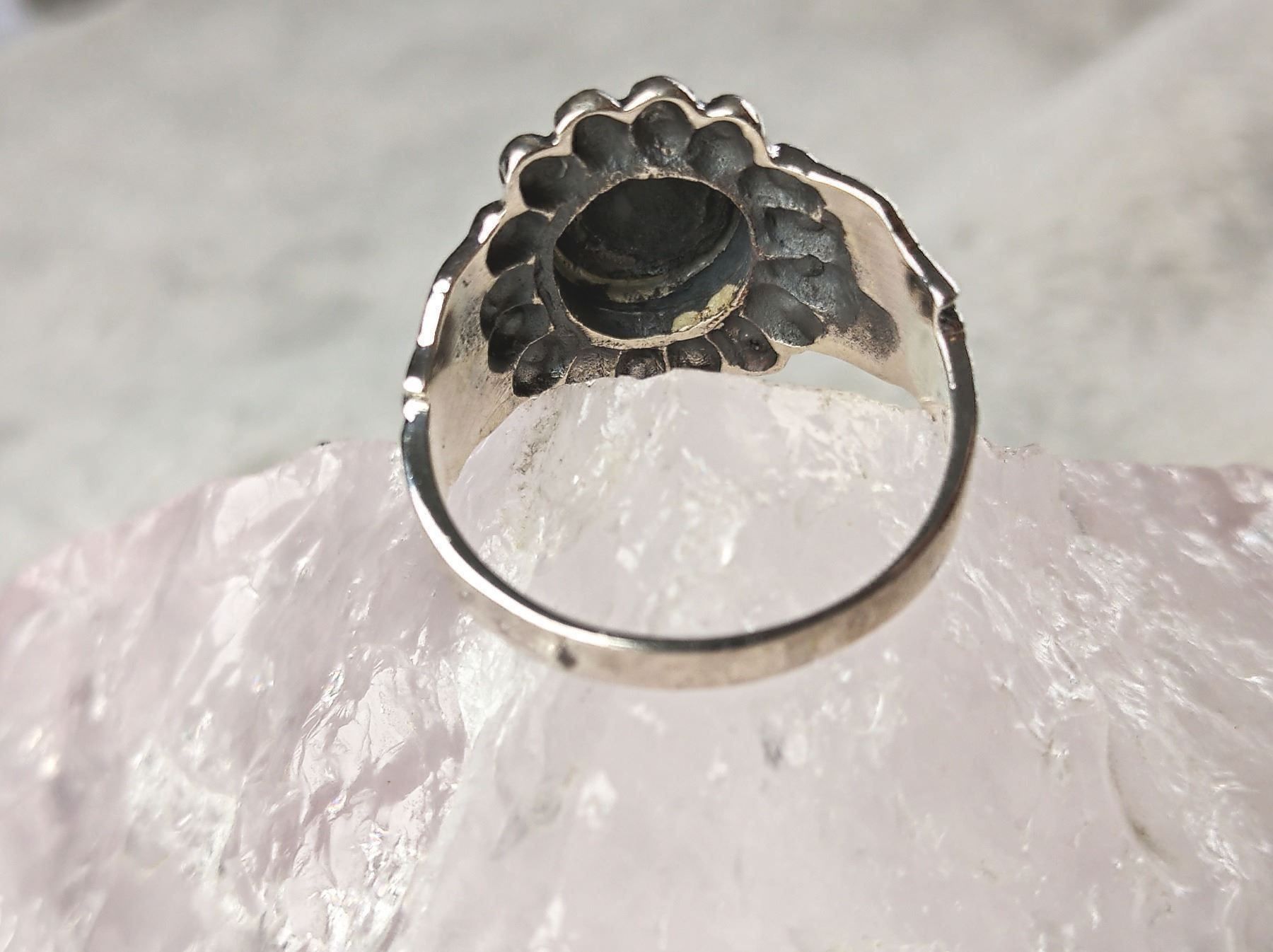 Anelli: Ring Silber 925 mit schwarzem Stein – Usato da Istighofen venduto da Ringparadies 2