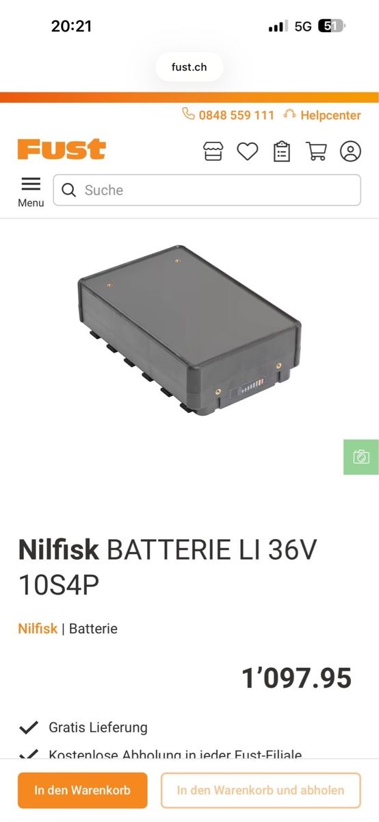 Nilfisk Tutte le macchine: Nilfisk SC250 mit 3 Neue Akkus – Usato da Luzern venduto da Swiss-Garage 2