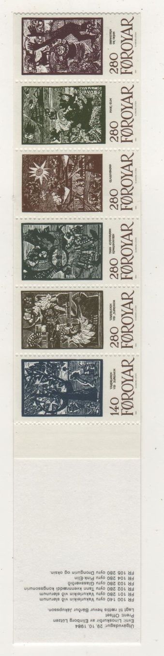 Tutti i francobolli: Färöer 1984 Markenheft Nr. 2 ** – Usato da Remetschwil venduto da Hofiii 1