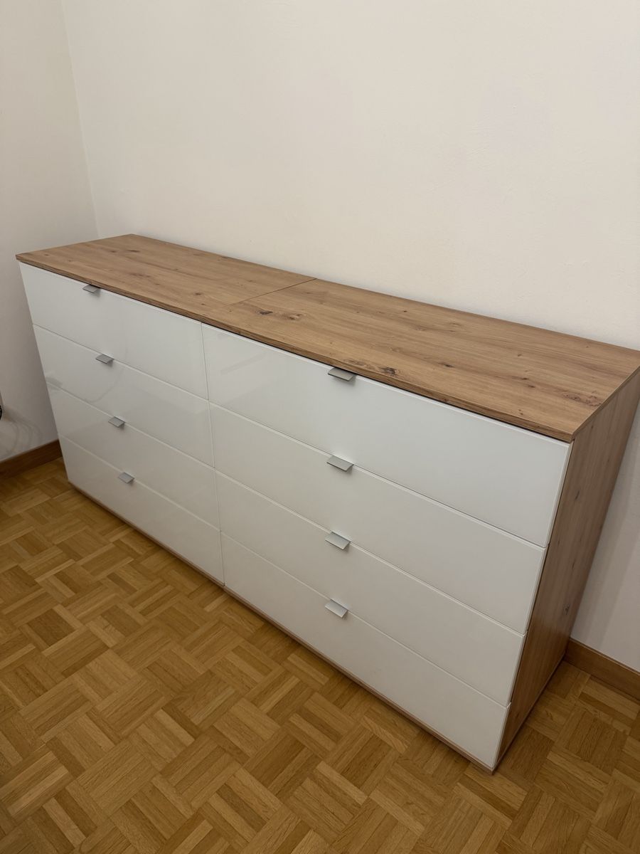 Kommoden: 2xKommode weiss Holzoptik – Gebraucht aus Baden von sch_v9d5 2