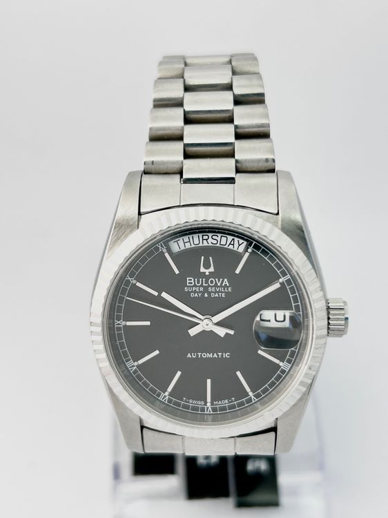 Montre Bulova Super Seville ETA - Mécanique Automatique Suisse, Acier, Classique Homme, Neuve Avec Défauts