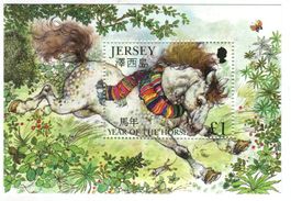 Block "Jahr des Pferdes". Jersey