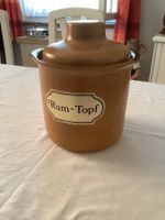 Keramik Rumtopf braun mit Deckel Germany 860