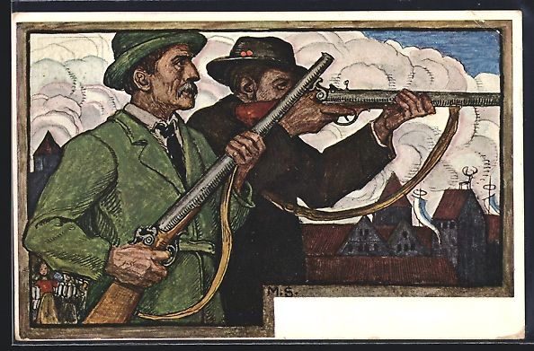 Cancelleria postale: Matthäus Schiestl: München, XV. Deutsc – Usato da Berlin venduto da bartko-reher