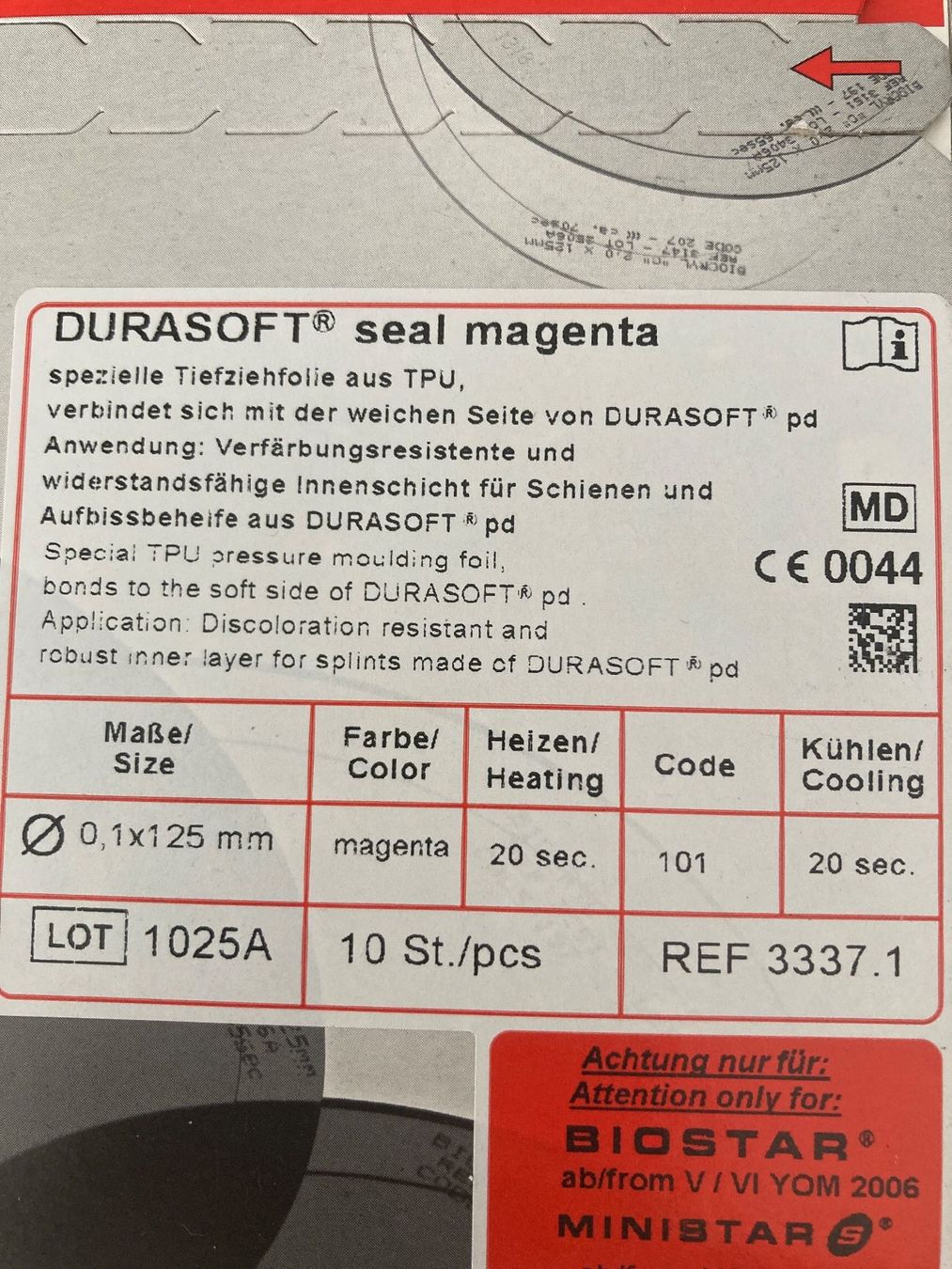 Folien: Scheu Durasoft Seal – Neu und originalverpackt aus Kaltbrunn von Silberkiste 1